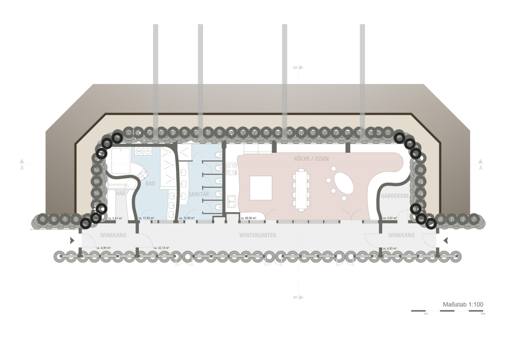 Earthship Grundriss