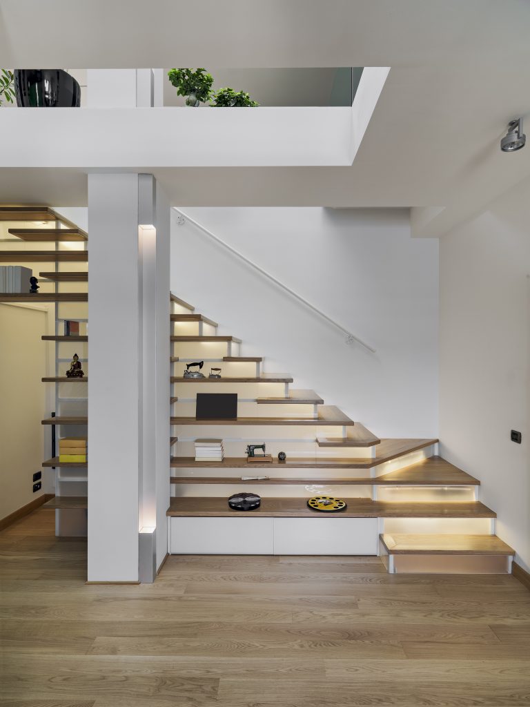 Treppen als Blickfaenger Beispiel eines praktischen Treppendesigns